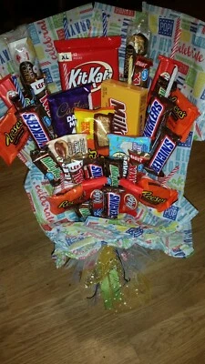 大号手工定制糖果花束-篮子-礼品盒所有场合  — 第 1/2 张图片