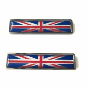 Stainless Metal Flag of UK Sticker Side Fender Emblem Fit for Range Rover Sport - Picture 1 of 3