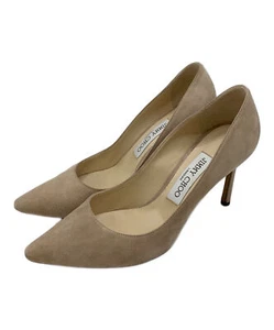 Jimmy Choo Gr. 37 Damen spitz zulaufende Wildleder Pumps in Beige - Bild 1 von 10