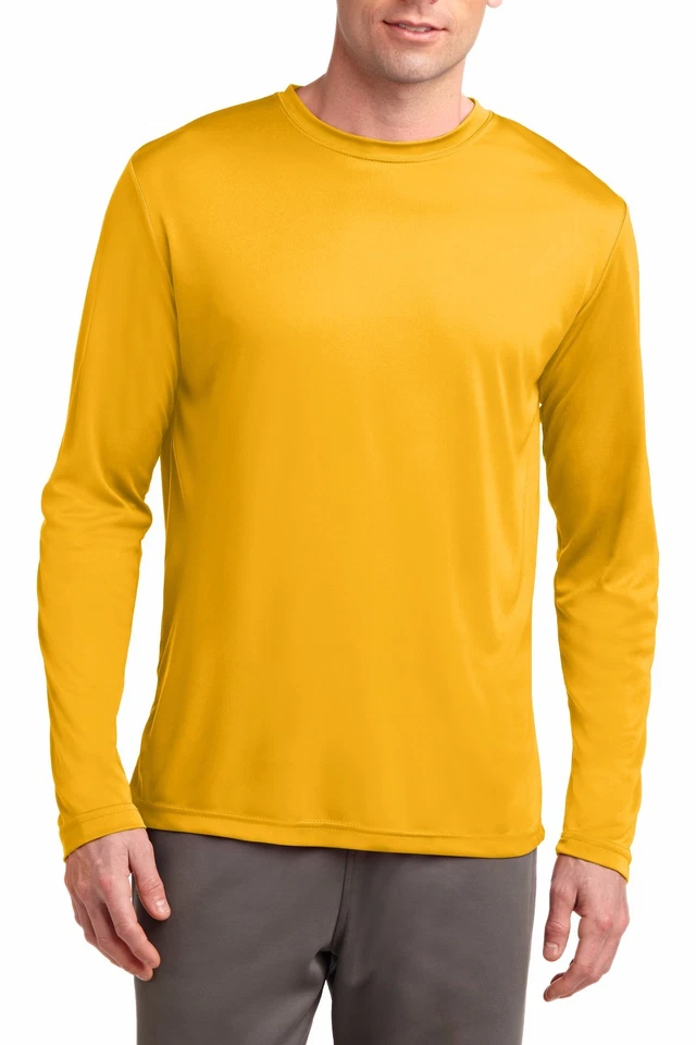 Camiseta de manga larga para hombre capa base absorbe la humedad entrenamiento Dri-Fit XS-4XL NUEVA Foto 1 de 1