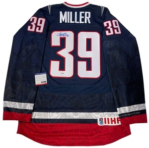 RYAN MILLER SIGNED 2010 NIKE TEAM USA OLYMPIC HOCKEY JERSEY PSA/DNA COA LARGE - Picture 1 of 6