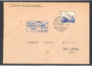 Annullo tematico SVIZZERA - 1948 - LBF/3294 - POSTA CON ELICOTTERO - Picture 1 of 1