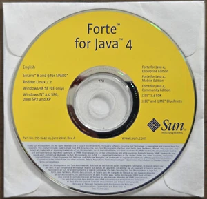 Sun Microsystems Forte for Java 4 CD ROM - Solaris, Linux, Windows - Picture 1 of 2