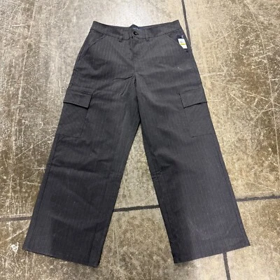 Pantalones cargo Tommy Hilfiger para mujer 14 negros a rayas cómodos modernos pierna ancha Foto 1 de 4