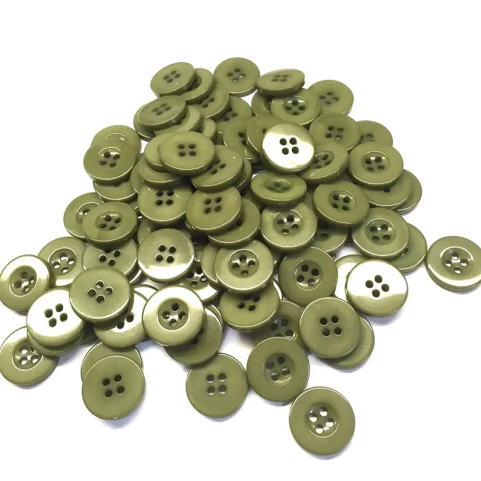 Olive Buttons, 28 Line, 11/16" (18mm)  - Medium - Image 1 of 1