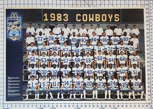 Poster 1983 Dallas Cowboys 2-sided McDonald's Team Salute 23"x36" promo - Picture 1 of 7
