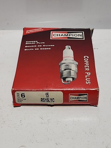 Lot of 6 Spark Plugs Champion #15 Spark Plug RS15LYC | eBay