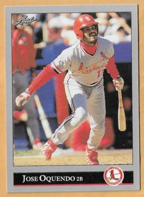 JOSE OQUENDO ST. LOUIS CARDINALS #289 - LEAF NM-MT 1992 - Image 1 of 2