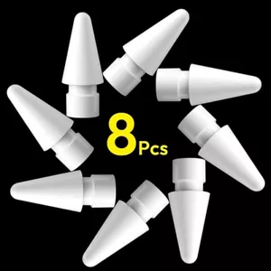 1-8 PCS Replacement Tips for Apple Pencil 1st/2nd Gen iPencil Nibs for iPad Pro - Picture 1 of 24