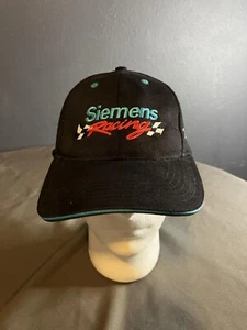 Siemens Racing Black Baseball adjustable Cap Hat NASCAR Dave Blaney - Picture 1 of 5