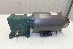 Dodge Baldor 17Q20L56 Gear Motor 20:1 Reducer 86 RPM 3/4Hp 230/460V 3PH LH 56C - Picture 1 of 15