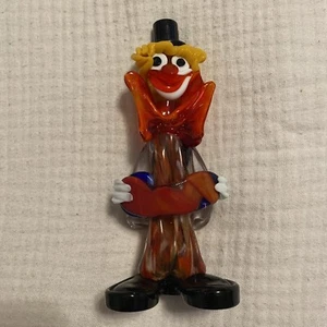 Vintage 8” Art Glass Clown Made in Murano Italy - Picture 1 of 9