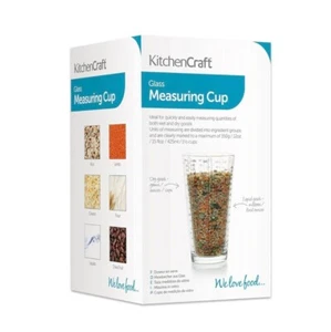 Kitchencraft Glass Measuring Cup for Wet and Dry Ingredients, Imperial - Picture 1 of 3