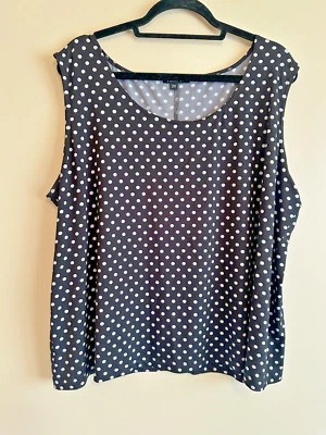 Vikki Vi Silky Jersey Tank Sleeveless Shirt Top Shell Women's Plus 2X USA - Image 1 of 4