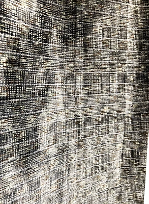 Duralee Upholstery Velvet Canvas Fabric Gray Textured   24.5" x 54" New Vintage - Image 1 of 4