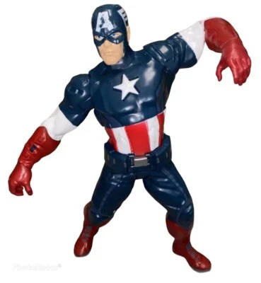Marvel Captain America 2012 Action Figure Talking 10” Toy Twist Doll No Shield - Image 1 of 4