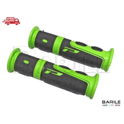 Coppia Manopole Bici MTB - City - Graziella - BMX - Olanda Verde / Nero PROGRIP - Immagine 1 di 3