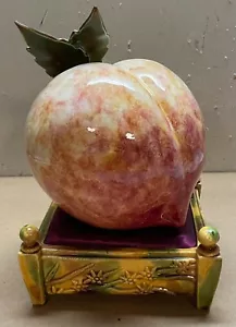 Kent Conklin 'PEACH on a Throne' scultura ceramica POP ART CONTEMPORANEA - Foto 1 di 9