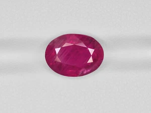 Rubí BIRMANIA 4,57 quilates natural sin tratar rico rojo rosado ovalado - Imagen 1 de 10