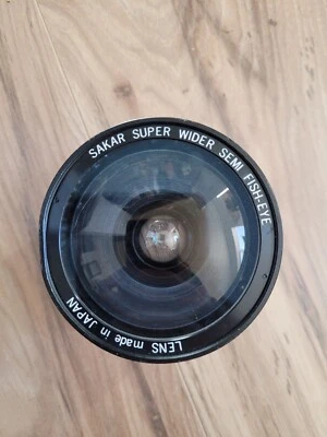 Film Camera Lens sakar super wider semi fish-eye lens 55mm - Image 1 of 2
