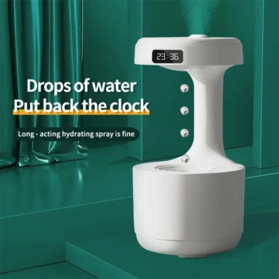 Bedroom Anti-Gravity Humidifier With Clock Water Drop Backflow Aroma Diffuser La - Image 1 of 4