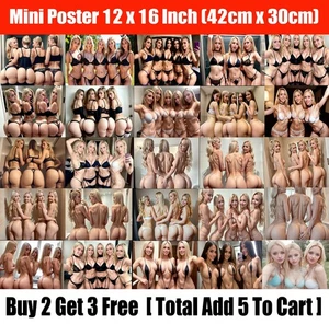 Mini Paper Poster Anime Girl Model Cosplay Art Print Decor 12" x 16" Inch S22 - Picture 1 of 38