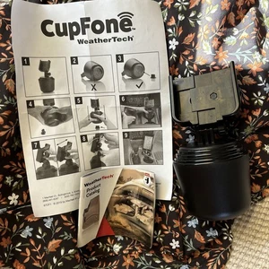 WeatherTech CupFone XL Cup Holder Car Mount Cell Phones Universal Adjustable - Picture 1 of 6