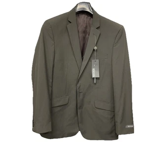 Kenneth Cole Reaction Men’s Two Bottoms Gray Striped Blazer Size 40R - Picture 1 of 10