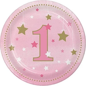 Creative Converting PC322250 One Girl-1st Luncheon Pink Twinkle Little Star 1st - Picture 1 of 1