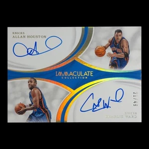 2018-19 ALLAN HOUSTON CHARLIE WARD Dual Auto Immaculate Collection DA-AC - Picture 1 of 3