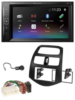 Pioneer DAB MP3 2DIN Bluetooth USB Autoradio für Chevrolet Spark KLM 2012-2013 - Bild 1 von 4