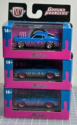 M2 - НАБОР из 3 SUPER CHASE, CHASE, СТАНДАРТНЫЙ 1969 FORD MUSTANG GT-GROUND POUND - Изображение 1 из 4