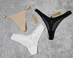 Lote 3 Bragas Tanga Skims Talla Mediana Kim Kardashian 64 - Imagen 1 de 4