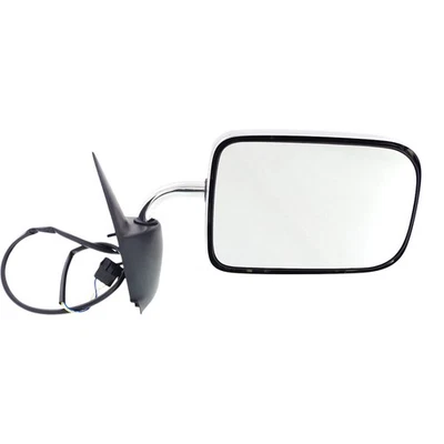 Power Mirror For 1994-1997 Dodge Ram 1500 Right Manual Fold Chrome Flat Glass - Image 1 of 4