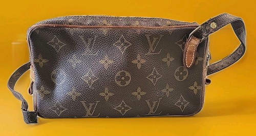 LOUIS VUITTON（LV） Autentica borsa Louis Vuitton Monogram Marly Bandouliere marrone tracolla LV