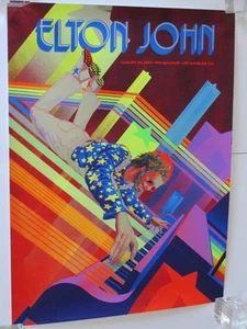 ELTON JOHN - LIMITED EDITION - 18" x 24" CHROME FOIL EDITION POSTER - ONLY 12 - Picture 1 of 1