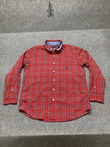 Chaps Oberhemd Herren Größe M rot kariert Langarm Button Down  - Bild 1 von 11