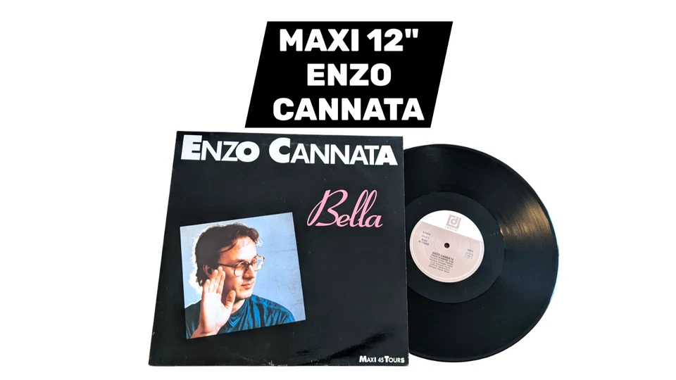 Disque Maxi 45 Tours Vinyle 12" Enzo Cannata Bella latin electronic pop Italie - Photo 1/3