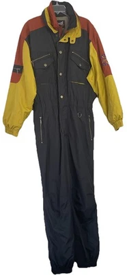 Marker 复古雪地套装男式 XL 海贼王黑色芥末锈滑雪套装 * 无腰带 — 第 1/4 张图片