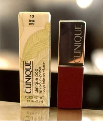 CLINIQUE Pop Lip Colour + Primer Lipstick 13 LOVE POP ~ FULL SIZE ~ NEW IN BOX - Image 1 of 4