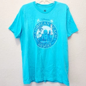 *Camicia GRANDE* Walt Disney World Park Caribbean Beach Resort Blu WDW NUOVO - Foto 1 di 4