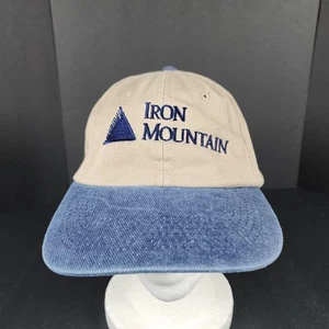 Gorra de béisbol ajustable en dos tonos Iron Mountain beige y azul - Imagen 1 de 7