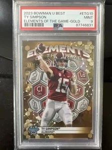 2023 Bowman Best U Ty Simpson Gold Refractor /50 - PSA 9 AO - Picture 1 of 1