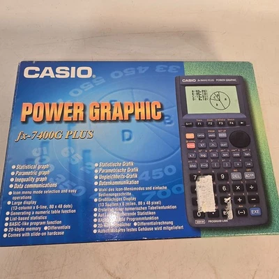 Vintage CASIO FX-7400G Plus Power Graphic Scientific Calculator - BOXED - Image 1 of 4