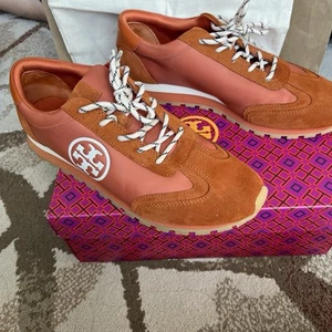 NWT! TORY BURCH Unisex Vintage Nylon Lightweight Runner 86887 Shoes Size 11 - Picture 1 of 11