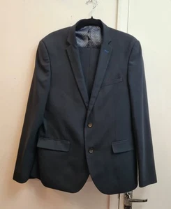 Harry Brown London Black Label Mens Suit Chest 42R W 38R Leg 32 Skinny Fit Navy - Picture 1 of 12