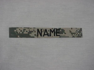 CUSTOM EMBROIDERED ACU NAME TAPE, NEW, SEW ON* - Picture 1 of 2