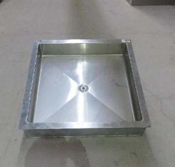 ACERO INOXIDABLE 31,5 X 31,5 X 6 CUBO DE HIELO barra de ensalada de alimentos fríos aislada Foto 1 de 1