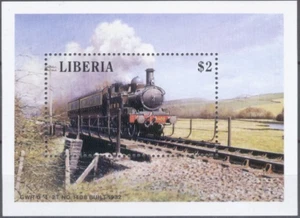 Liberia #MiBl117 MNH S/S 1988 Locomotives GWR 0-4-2 T [1089] - Picture 1 of 1