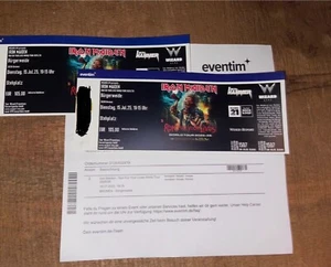 2 x Iron Maiden Ticket Bremen Bürgerweide Open Air von Eventim erworben mit Re. - Bild 1 von 3